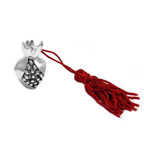 DECORATIVE POMEGRANATE WITH TASSEL 30mm